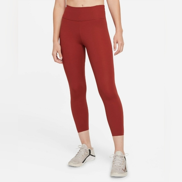 Nike Dri-Fit Luxe Women's Mid-Rise Crop Leggings  - Picture 1 of 9